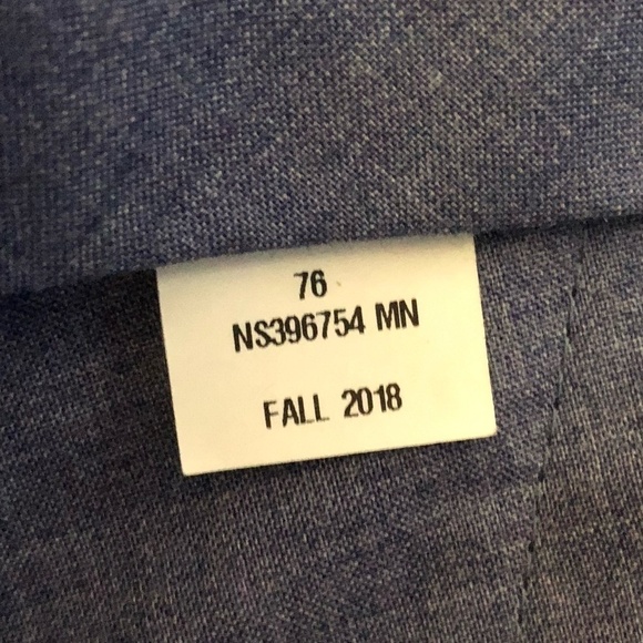 NORDSTROM SIGNATURE Pants Men's Size 36 Waist Blue Subtle Stripes Made In Italy - Picture 9 of 14